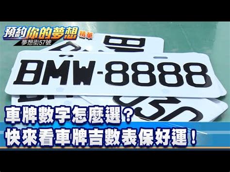 如何選車牌數字